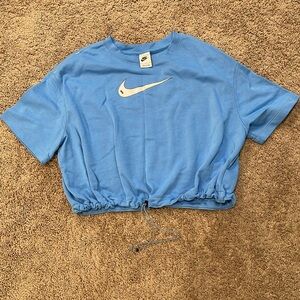 Nike Cropped  Terry Drawstring top